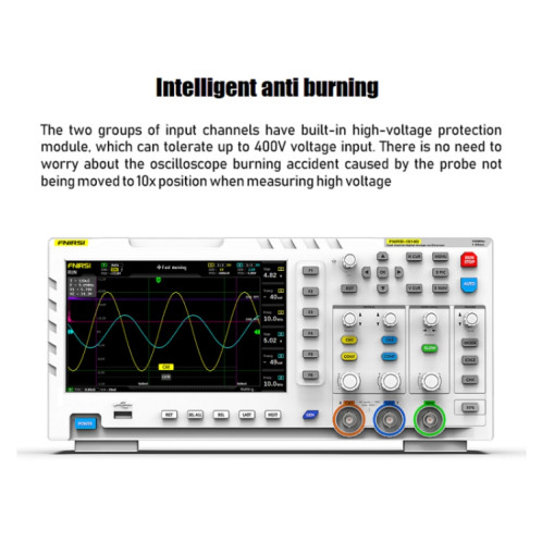 FNIRSI 1014D 2 en 1 Oscilloscope numérique à bande passante 100M double canal Générateur de signal d'échantillonnage 1GS, prise US SF32011963-015