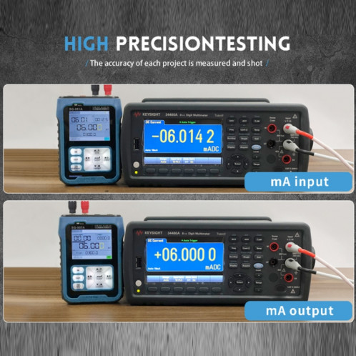 FNIRSI SG-003A Générateur de Signal PWM Multifonctionnel Calibrateur de Courant de Tension 4-20ma, Prise EU (Bleu) SF801A1259-015