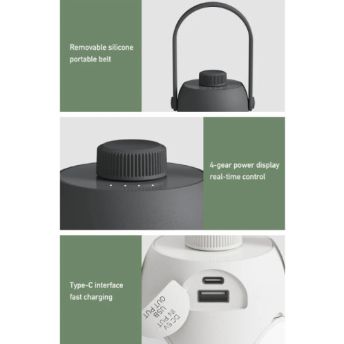 Lampes de camping suspendues en plein air pour éclairage de tente, couleur : blanc SH2302670-08