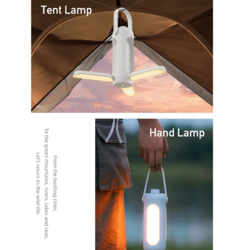 Lampes de camping suspendues en plein air pour éclairage de tente, couleur : blanc SH2302670-08