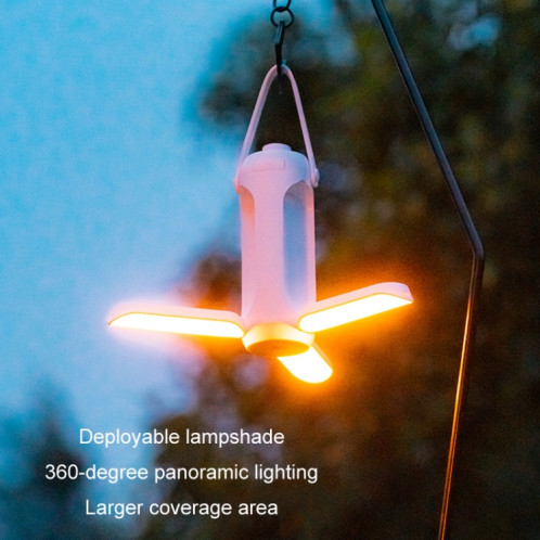 Lampes de camping suspendues en plein air pour éclairage de tente, couleur : blanc SH2302670-08