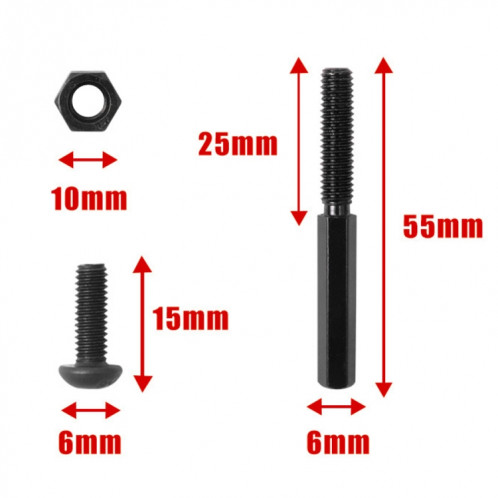 X0214 pour Ninebot Max G30 Accessoires de vis de scooter électrique Vis de verrouillage de scooter (noir) SH801A1221-07