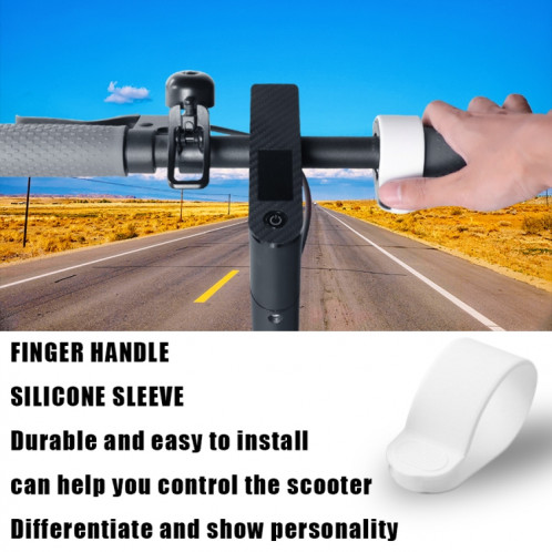 X0211 2 pièces Scooter accélérateur cadran coque en silicone cadran couverture pour Xiaomi M365/1S/Pro/MAX G30/ES2 (noir) SH901B1044-07
