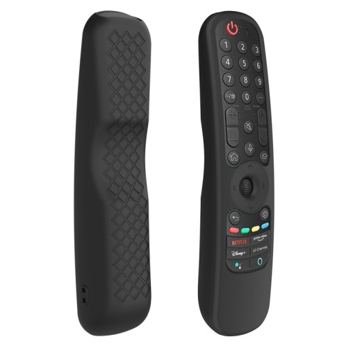 Pour LG AN-MR21GC / AN-MR21N / AN-MR21GA TV télécommande étui en silicone (noir) SH201A1088-08