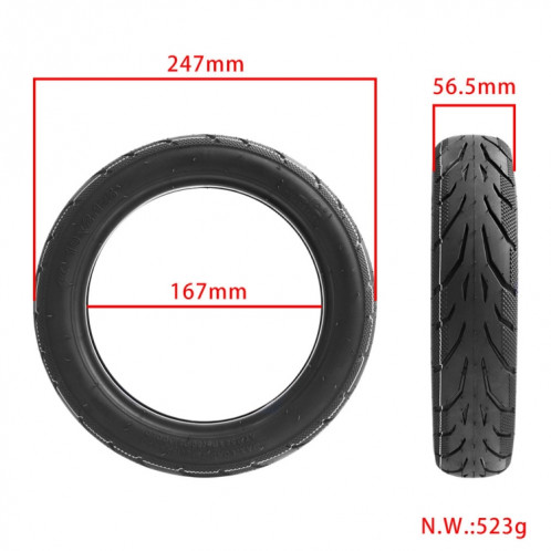 Pour pneu pneumatique de scooter électrique Ninebot F20/25/30/40 10 pouces, style : pneu intérieur + pneu extérieur. SH4803877-07