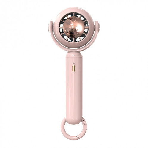 YL-005 Petit ventilateur portatif extérieur avec mini ventilateur portable de bureau mousqueton (rose) SH401C497-09