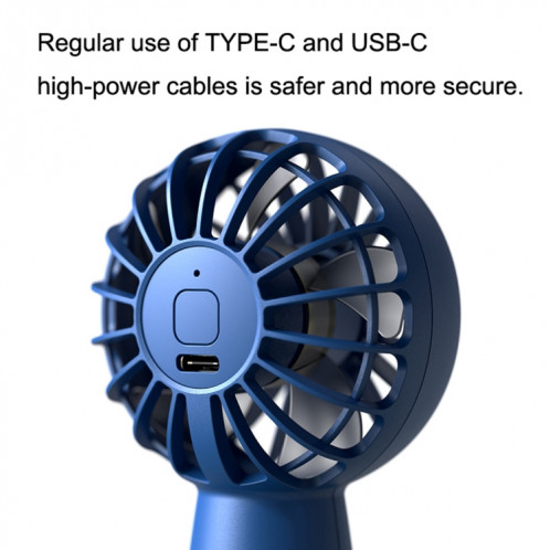 Mini ventilateur de moteur sans balais portatif USB extérieur, style : 1500 mAh (vert foncé) SH102C15-05