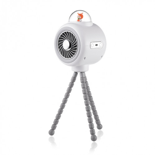 Ventilateur de poussette pour bébé Home Mute Refroidissement extérieur Ventilateur de pieuvre de lapin portable sans tête secouée (Blanc) SH98031578-011