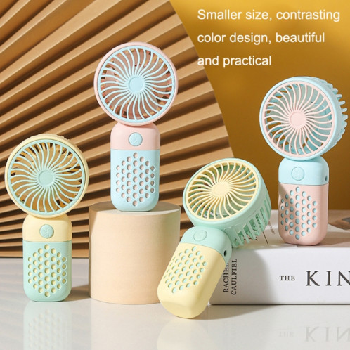 Z8 Handheld Cute Mini USB Fan Portable Dortoir Ventilateur de bureau (Rose) SH901D1233-07
