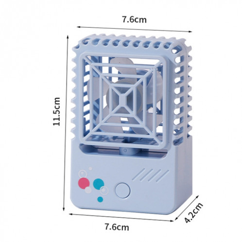 820 Mini ventilateur de charge USB de bureau Portable dortoir carré petit ventilateur (rose corail) SH701B483-08