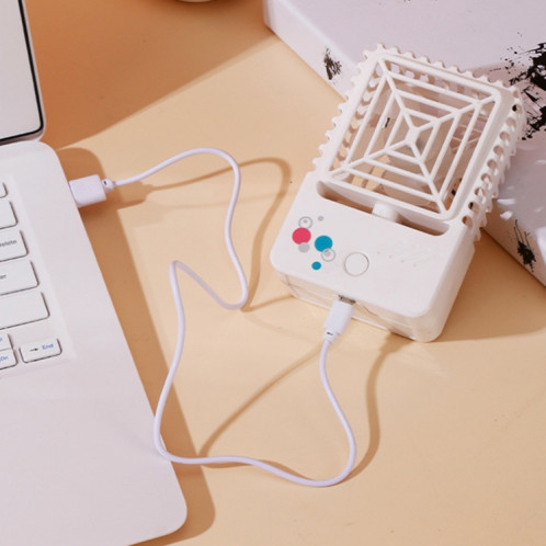 820 Mini ventilateur de charge USB de bureau Portable dortoir carré petit ventilateur (rose corail) SH701B483-08