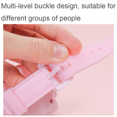 1158 Dessin Animé Forme Enfants Montre Ventilateur USB Recharge Portable Poignet Mini Ventilateur (Rouge Corail) SH101B354-09