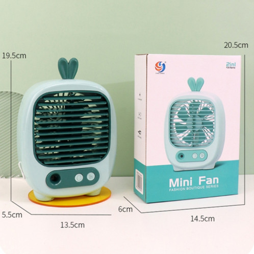 1315 Humidification par pulvérisation Ventilateur de dessin animé hydratant Ventilateur de bureau de charge USB (cerf jaune) SH901H486-09