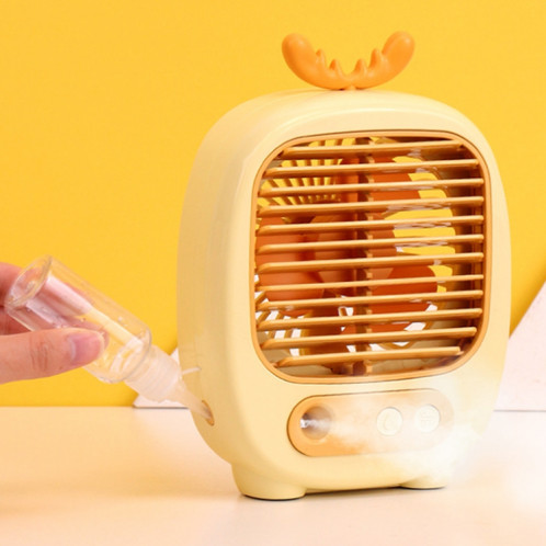 1315 Humidification par pulvérisation Ventilateur de dessin animé hydratant Ventilateur de bureau de charge USB (Bunny Pink) SH901A379-09