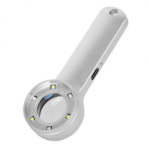 30X loupe d'évaluation de bijoux rechargeable tenue dans la main LED détecteur de monnaie lumière SH6126453-07