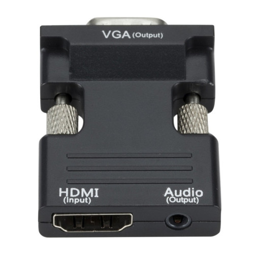 Adaptateur HDMI pour projecteur HDMI vers VGA avec câble audio Convertisseur HD pour ordinateur SH37011214-07