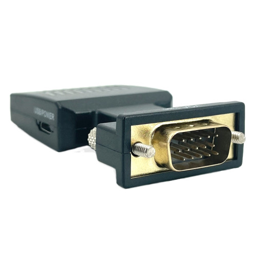 Adaptateur HDMI pour projecteur VGA vers HDMI avec câble audio Convertisseur HD pour ordinateur SH3702520-07