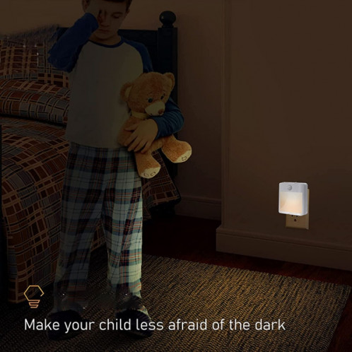 NL2101 Détecteur de mouvement LED Veilleuse AC Plug Dimming Sleep Lights, Spécification: Prise US blanc chaud SH3903948-08