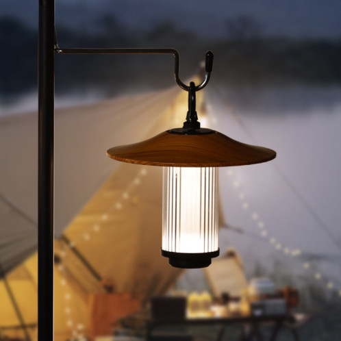 Éclairage extérieur Super longue durée de vie de la batterie Lampe de tente portable, couleur : définir la couleur du bois en caoutchouc. SH2305181-012