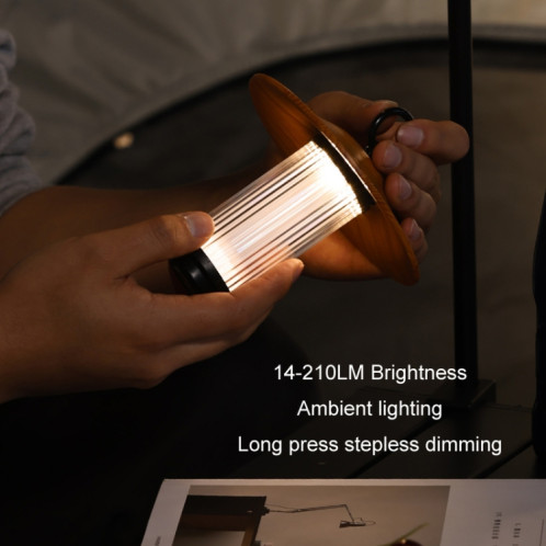 Éclairage extérieur Super longue durée de vie de la batterie Portable Tent Light, Couleur : Set Black Walnut Color SH2303718-012