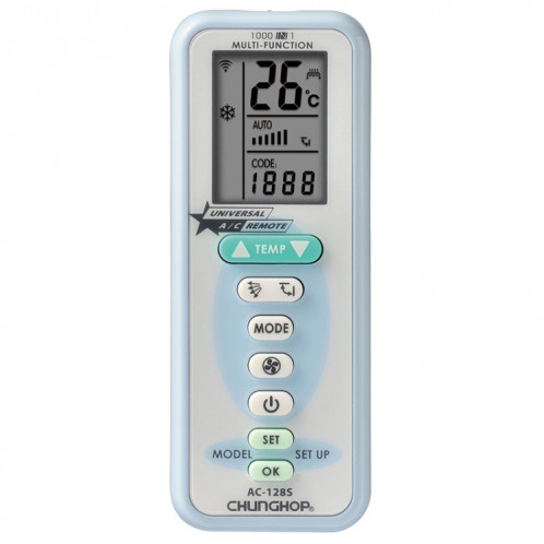 CHUNGHOP AC-128S Batterie Télécommande Universelle pour Climatiseur SC62671427-05