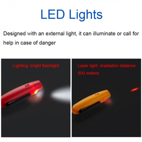 JUNCTION Sifflet d'entraînement en plein air avec chargement USB et commande de trafic à décibels élevés avec fonction d'éclairage (rouge) SH201C166-09