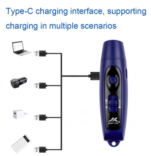 JUNCTION Sifflet d'entraînement en plein air avec chargement USB et commande de trafic à décibels élevés avec fonction d'éclairage (vert) SH201B985-09
