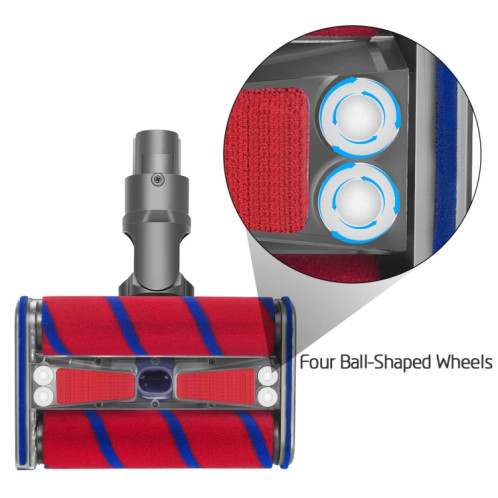 Pour Dyson V7 V8 V10 V11 Aspirateur Soft Velvet Double Roller Floor Brush Head SH64071936-08
