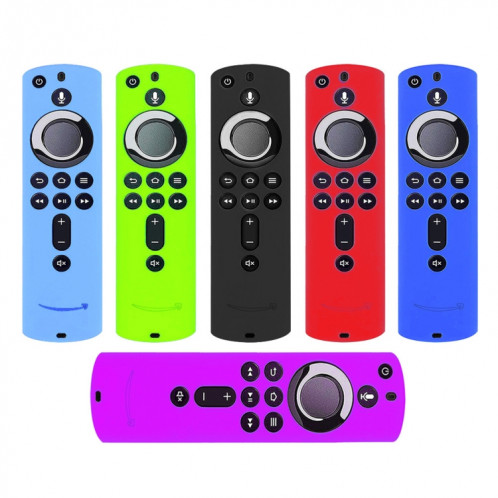 Y1 2 pièces pour Amazon Fire TV Stick 4K 2ème génération télécommande étui de protection en silicone anti-chute (vert lumineux) SH901F487-07