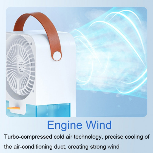 MT-F60 Affichage numérique intelligent Refroidisseur d'air de charge USB Ventilateur d'humidification par brouillard de bureau, Mode: Version standard SH3301836-09