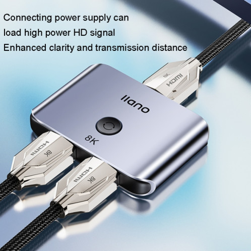Llano LCTS502G Commutateur HDMI à conversion bidirectionnelle 2 en 1 sortie Version 2.1 Vidéo Ultra HD 8K SL65361247-016