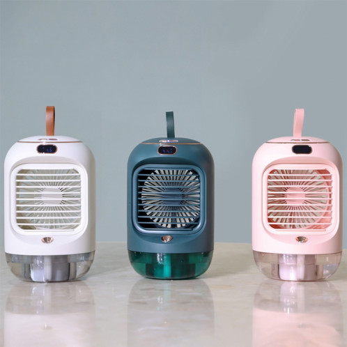 RD22 Ventilateur d'humidification rotatif Lumière d'ambiance à lumière chaude Tête secouante automatique avec refroidisseur d'air à affichage numérique (Vert) SH801C267-010
