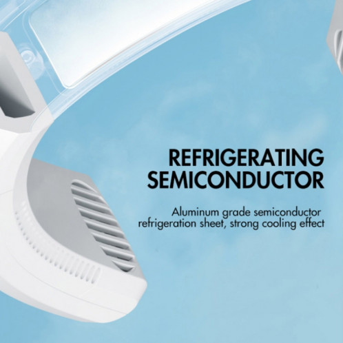 WT-F54 Vent de tous les côtés Ventilateur de cou suspendu de refroidissement à semi-conducteur à longue durée de vie de la batterie (bleu) SH001C1145-09