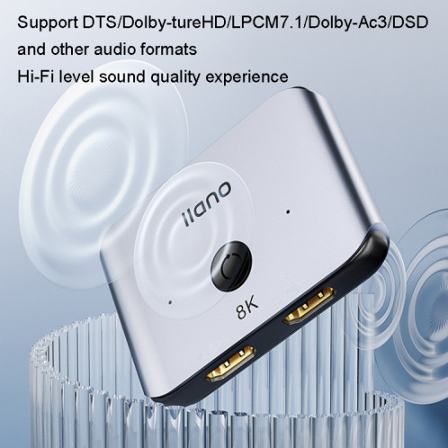 llano LCTS502G Convertisseur HDMI 2 en 1 sortie Version 2.1 Vidéo Ultra HD 8K SL655369-013