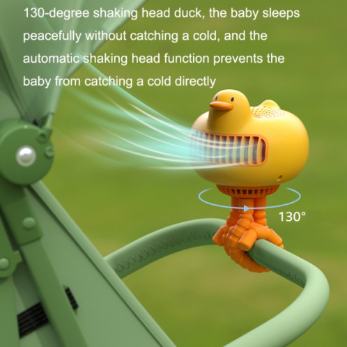WT-E20 Poussette Ventilateur USB Muet Octopus Portable Volume d'air élevé Mini ventilateur, Style : Type de tête secouée (jaune) SH7602839-010