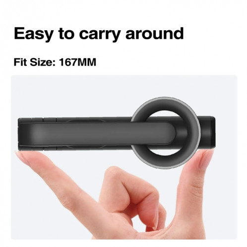 Trépied magnétique pour perche à selfie, tige stabilisatrice portative avec télécommande (blanc) SH901A217-011
