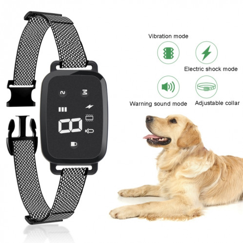 Collier de frappe électrique automatique intelligent tactile affichage numérique rechargeable étanche dresseur de chien arrêter aboyeur SH66251332-08