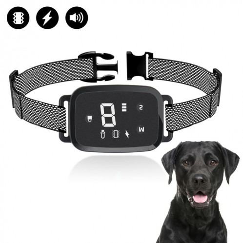 Collier de frappe électrique automatique intelligent tactile affichage numérique rechargeable étanche dresseur de chien arrêter aboyeur SH66251332-08