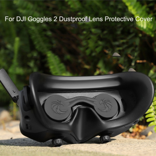Pour DJI Goggles 2 Sunnylife AT-BHT565 Housse de protection anti-poussière pour lunettes VR Housse en silicone (noir) SS601A416-09