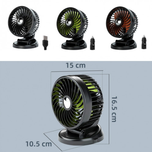 F612 5W Ventilateur silencieux pour plateau tournant de voiture (USB) SH601A1359-09