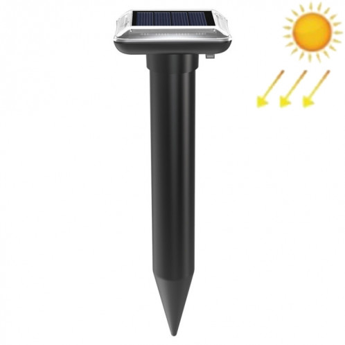 SJZ038 Répulsif à ultrasons solaire étanche pour rats à ultrasons extérieur, couleur : noir SH0301173-09