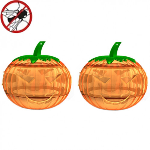 SJZ060 2 pièces/ensemble pièges à mouches des fruits en forme de citrouille piège à mouches des fruits piège à abeilles (orange) SH601B393-09