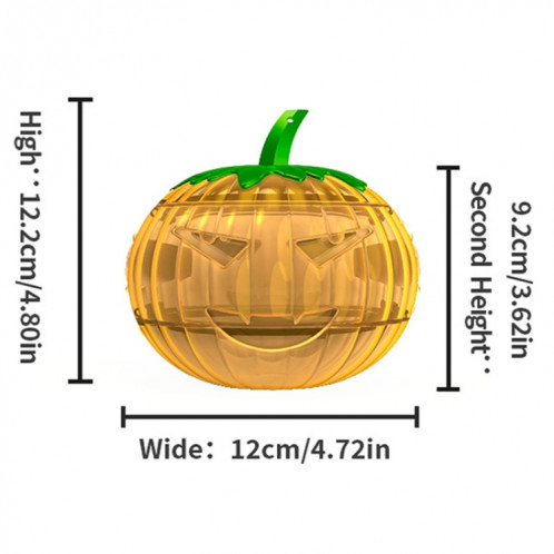 SJZ060 2 pièces/ensemble pièges à mouches des fruits en forme de citrouille piège à mouches des fruits piège à abeilles (orange) SH601B393-09