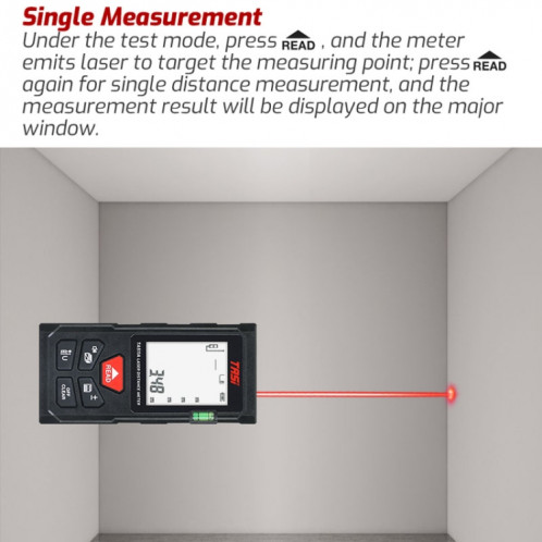TASI TA511A Instrument de mesure infrarouge de salle de mesure de distance laser portable 50 m SH77011676-013