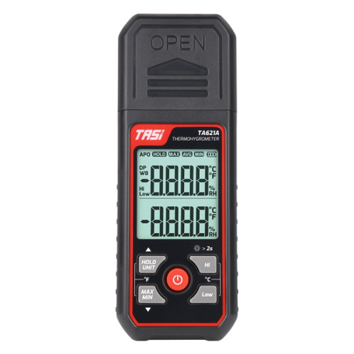 TASI TA621A Thermomètre à point de rosée numérique Jauge d'humidité de la température ambiante ST68931671-011