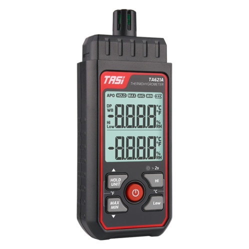 TASI TA621A Thermomètre à point de rosée numérique Jauge d'humidité de la température ambiante ST68931671-011
