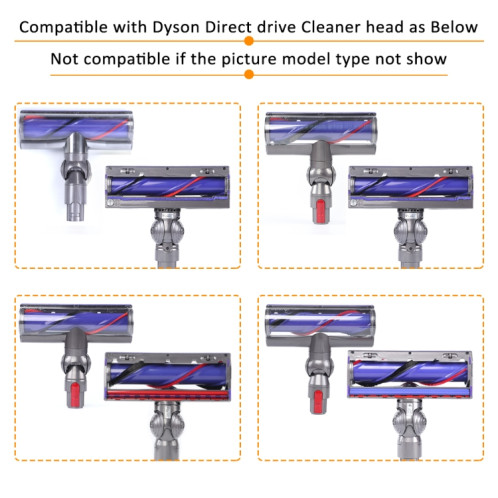 Pour Dyson V6 V7 V8 V10 V11 V12 Aspirateur V-Ball Roues de tête de nettoyage à entraînement direct SH69511277-07