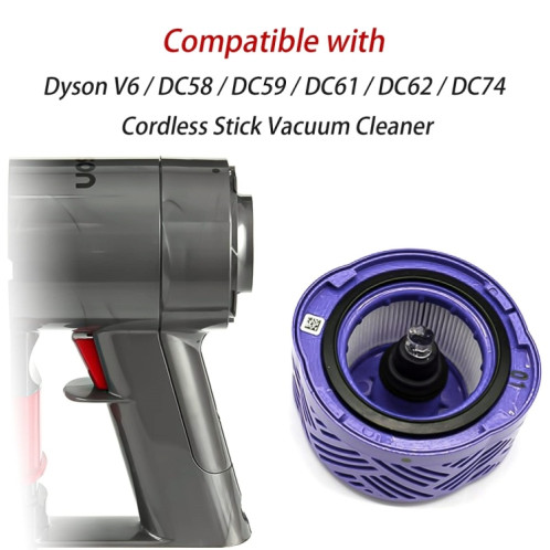Pour Dyson V6 DC59/58/63/74 accessoires d'aspirateur moteur couvercle arrière + élément filtrant arrière + avant SH71011007-06
