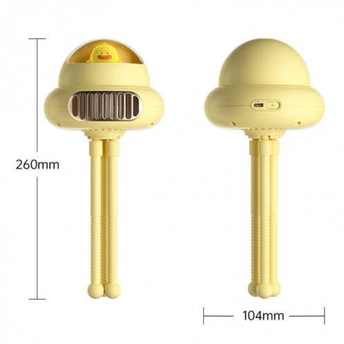 Shaking Head Poussette Fan Leafless Octopus Mute Portable Mini Fan Shaking Head Version (Blanc) SH0606372-010