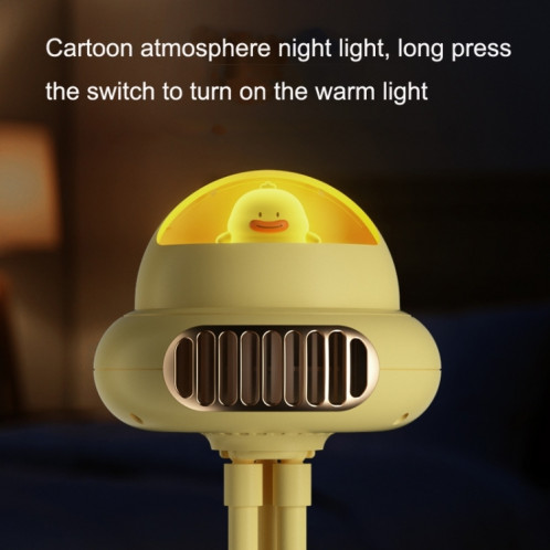 Shaking Head Poussette Fan Leafless Octopus Mute Portable Mini Fan Shaking Head Version (Jaune) SH0604469-010